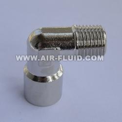 Cixi Air-Fluid Equal Elbow Metric/BSPT Male x Metric/BSPP Female Thread Brass Fittings