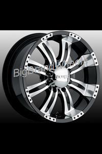 Custom Rims INCUBUS WHEELS EMR 501 POLTERGEIST - 18 INCH 18X8.5 BLACK RIMS WITH MACHINED FACE-Rims