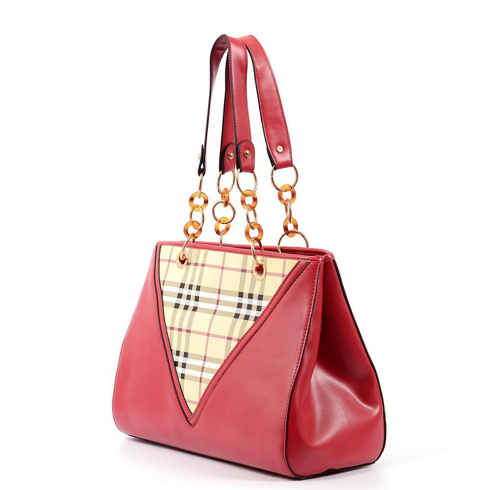 Delicate craftwork wholesale PU leather designer handbags