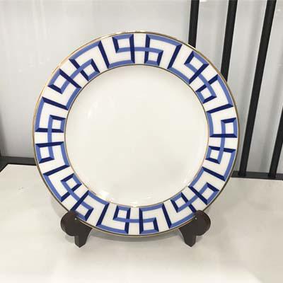 Fine bone china plates with decal ceramic dinner plate