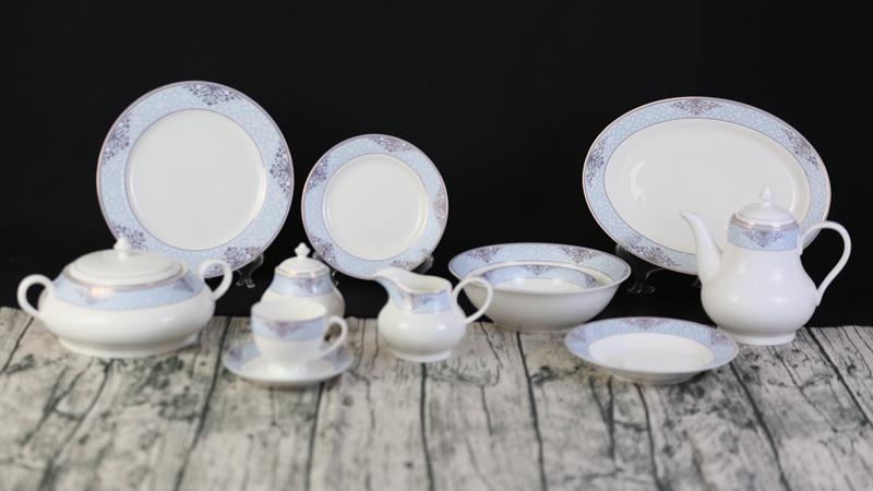New Bone China Luxury Designer Dinnerware Tea Sets With Teapot Porcelain