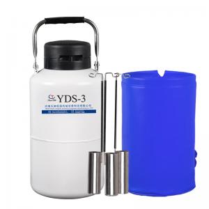 China tianchi dewar liquid nitrogen 3l tank liquid semen storage container yds-3-50 dewar vessel price on sale 