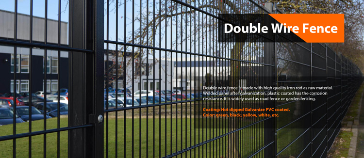 zaun 2D fence Twin wire fence welded Wire Mesh 868 Double Wire Fencing