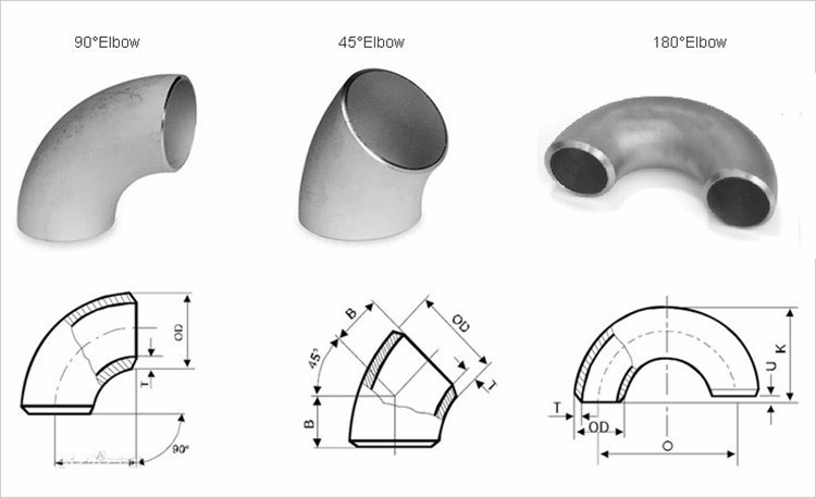 6INCH 90D Elbow LR ASME ASTM A234 WPB ANSI B16.9 BW Pipe Fittings