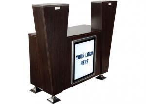 Commercial Barber Shop Reception Desk Cash Station With Acrylic