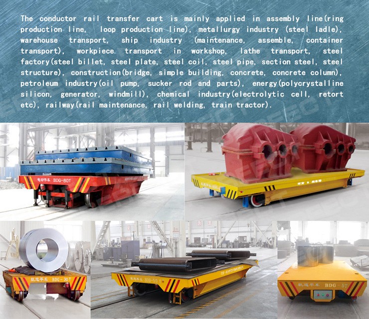 industrial electric transport flat cars