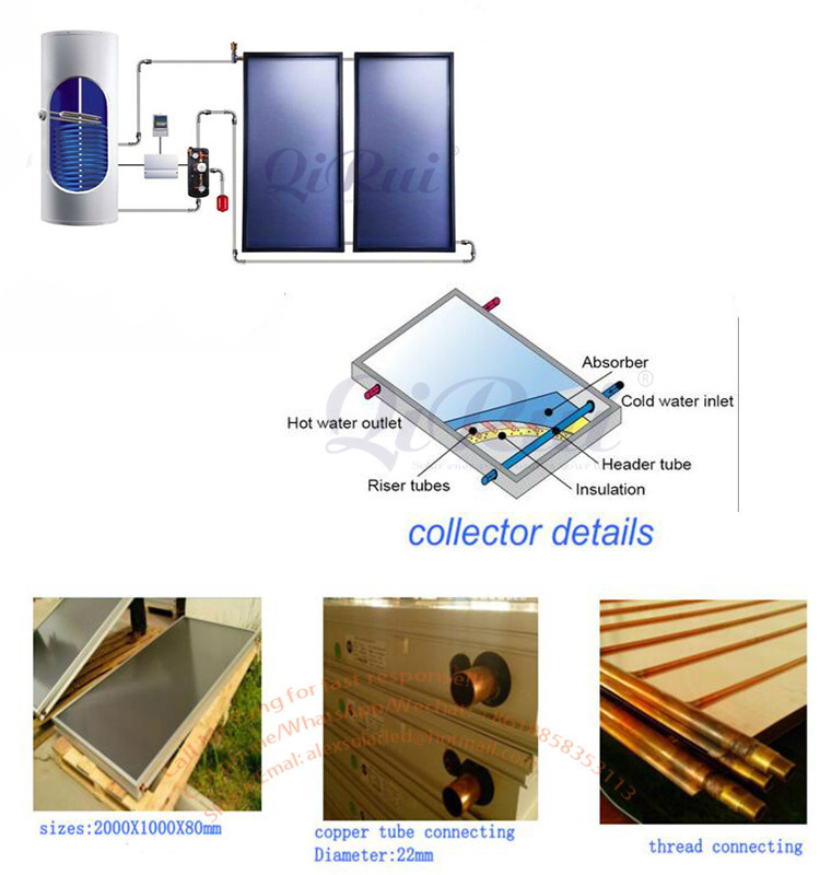 26g 40g 52g 66g 80 Gallon Roof Mounted Solar Heater Collector