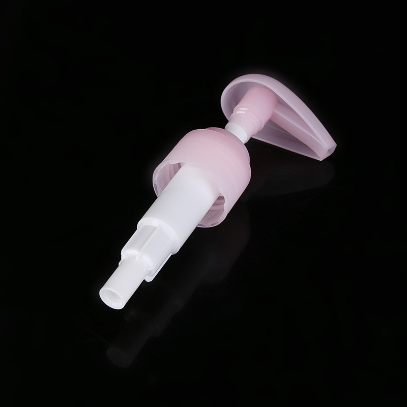 24/410 Ribbed Lotion Pump for Liquid Dispenser in Pink Color