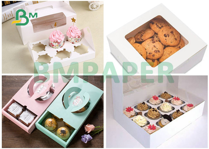 Single Side Coated 325GSM White Food Board 29 x 18" For Bakery Boxes