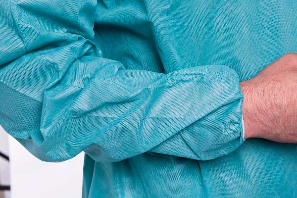 High quality PP non woven nursing uniforms short lab coat