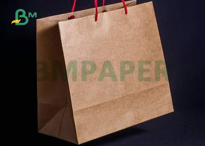  90gr Unbleached Brown Kraft Paper For Shopping Bag 94cm 102cm High Strength