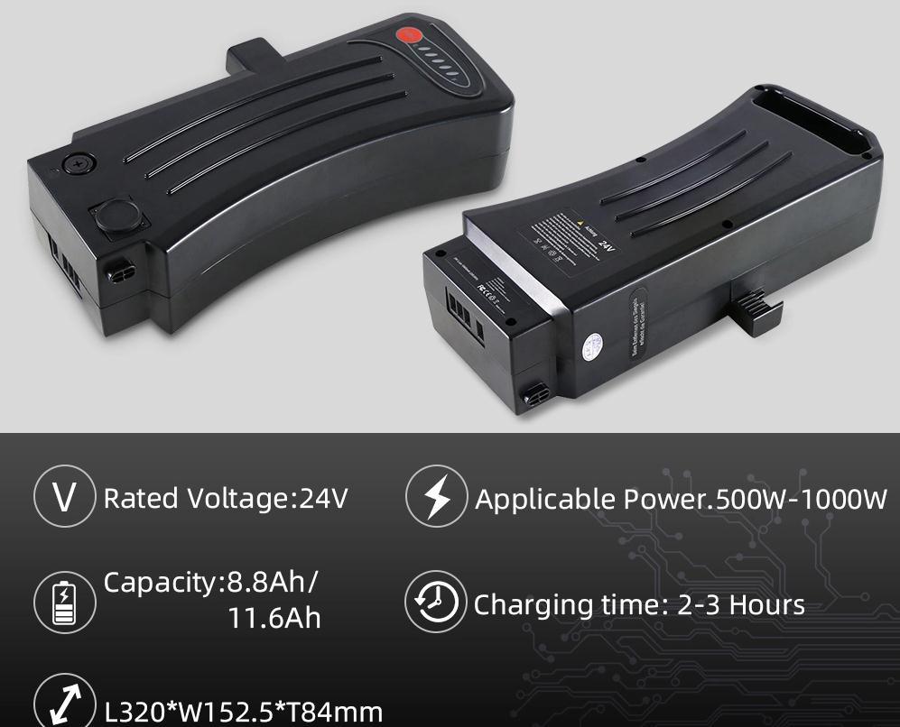 24V 11.6ah E-Bike Battery Replacement for Samsung 10icr19/65-4, SDI-3610c, SDI-3611c - 10.4ah 36V Li-ion Battery for Electric Bicycle Akku