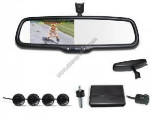 China 4.3 inch Rear view mirror Visual parking sensor CRS9437 with Reversing Camera and Sensors on sale 