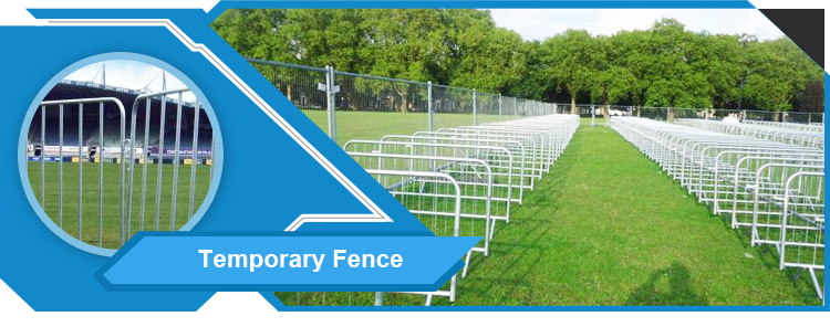 Wholesale price pedestrian barricade interlocking Tempory Fence cheap galvanized metal crowd control barrier fence