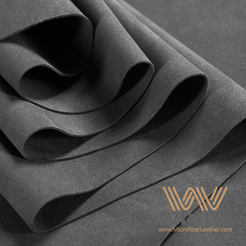 Grey Velvet Upholstery Leather Fabric Material For Automotive 