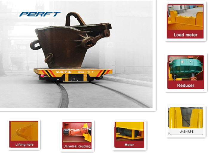 100ton Molten Iron Casting Ladle Transport-A High temperature resistant mold and die car
