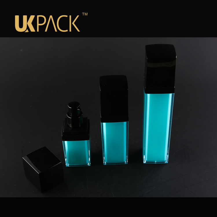 Hot new products square airless pump PMMA Cosmetic bottle 30ml