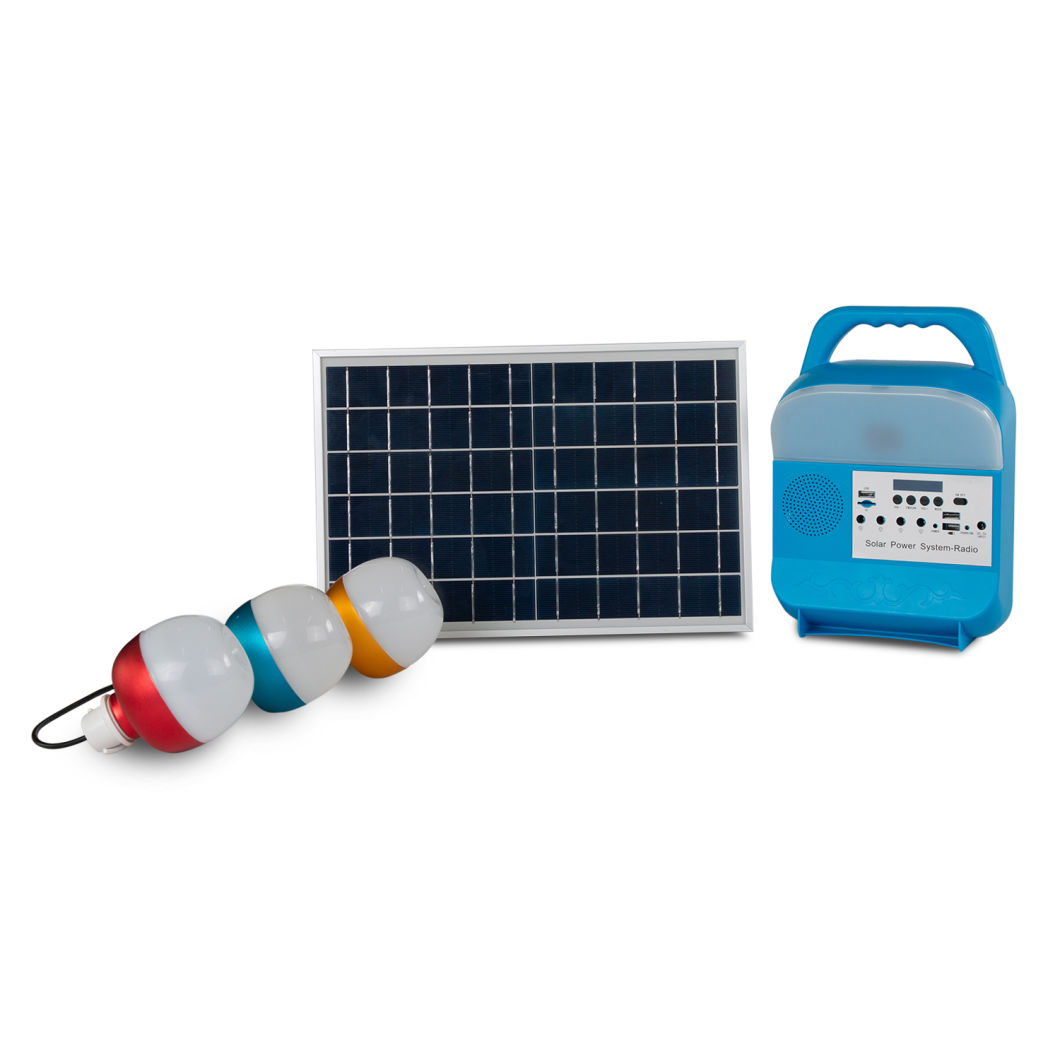 2021 New Solar Lights with Radio Solar Portable Power System Solar Radio Solar FM