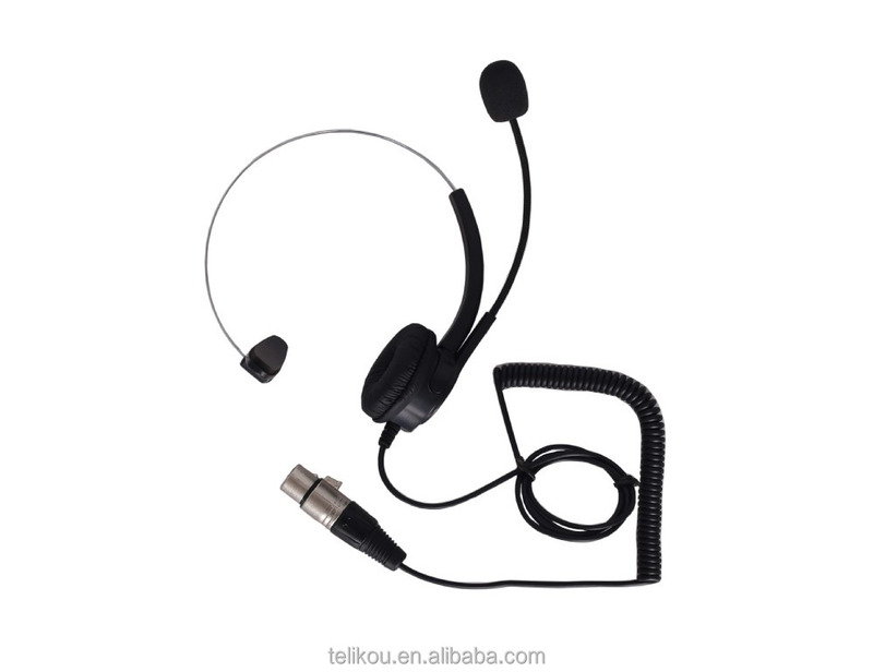 Single ear Headband light-weight easy to carry with Electret Microphone intercom headset