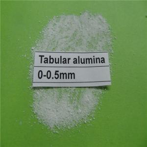 China Al2O3 99.2 % high refractoriness tabular corundum tabular alumina for refractory castable on sale 