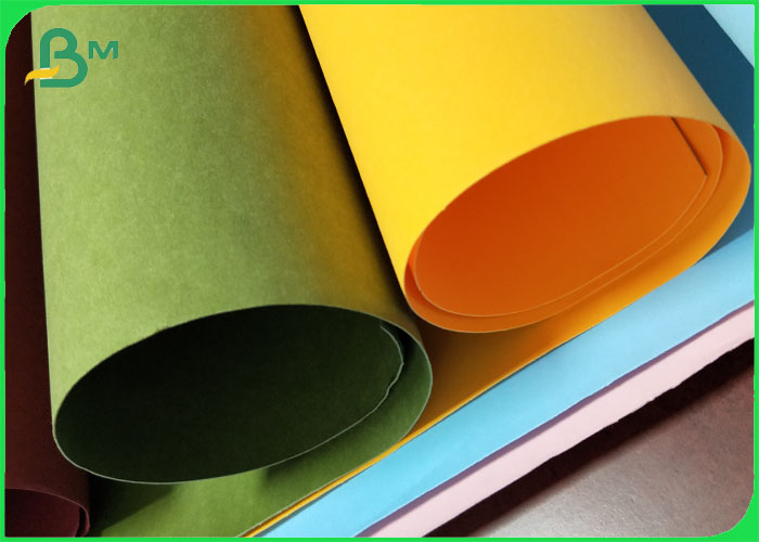 Wearproof Washable Kraft Fabric Paper 0.55mm / 0.8mm Thickness Harmless Material