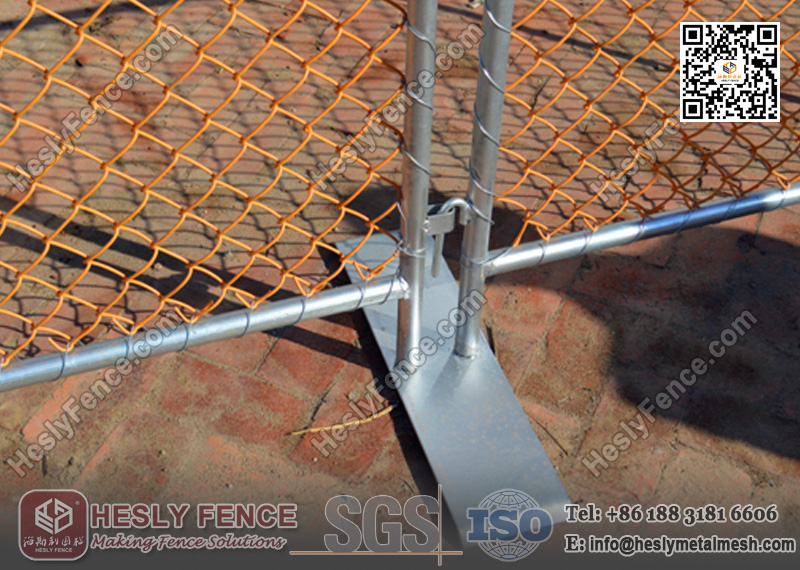 PVC coated Temporary Chain Link Fencing