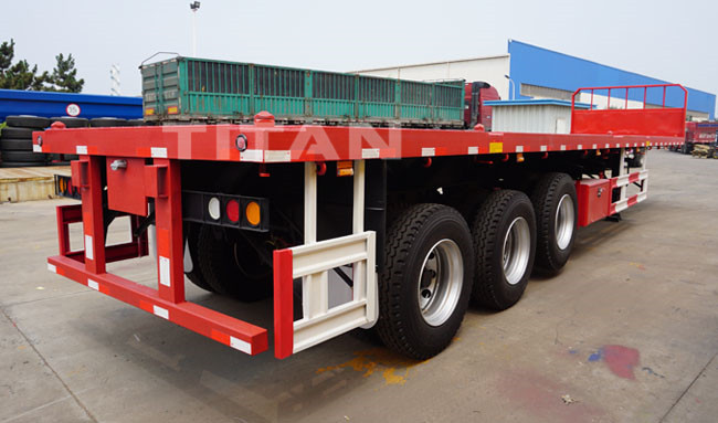 TITAN Flatbed Trailer with front wall