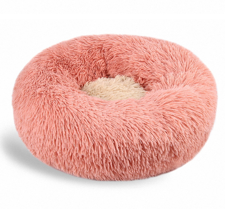 Two-color pet long-hair bed