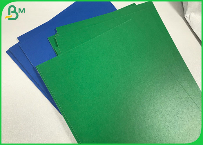 Durable 1.5mm 1.8mm Recycled Green Mounted Grey paper cardboard Sheets 70 * 100cm