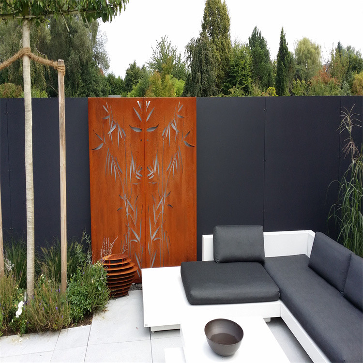 OEM Decorative Garden Corten Steel Privacy Screens