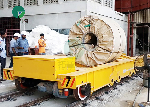 Railway battery heavy load transfer cart for coils in workshop