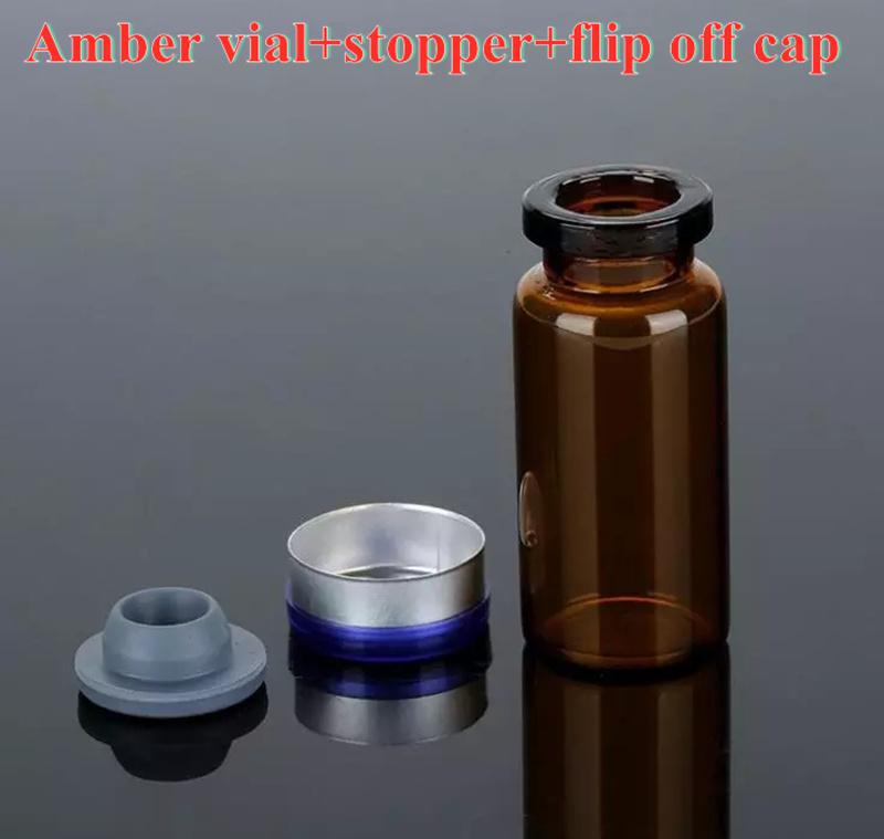 Wholesale Cheap Clear Amber Borosilicate Glass Tubular Glass Injection Vials for Vaccine with Aluminium Cap