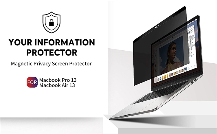 Computer Privacy Screen Protector for Macbook Pro 13-16 inch PET Magnetic Privacy screen protector film