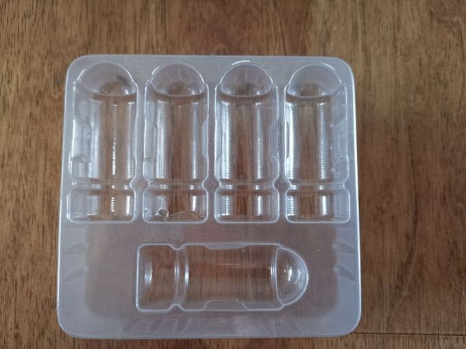 Medical 2ml Bottles Packaging PVC Transparent Blister Trays In Stock 6