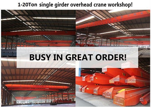 1t~20t EOT crane single girder overhead crane