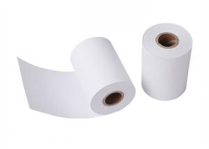 China 80x80x12mm 40gsm 17mm Plastic Core Thermal Carbon Paper Roll on sale 