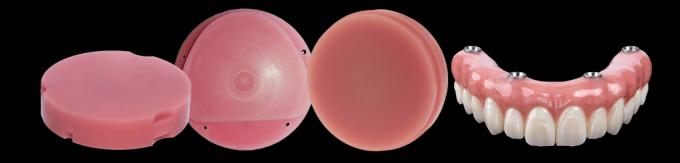 High Impact Acrylic Denture Milling Discs Pink PMMA Block CADCAM Milling Material