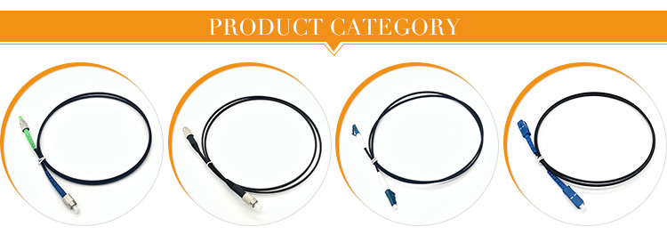 62.5/125 Lszh Drop Cable 2core Singlemode Ftth Fiber Optic Patch Cord
