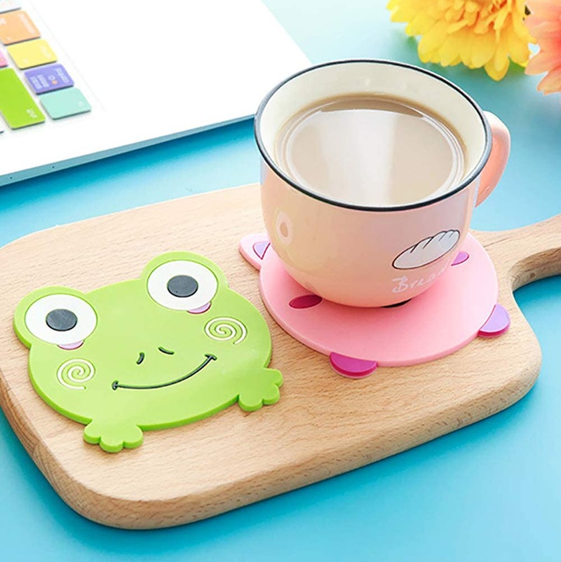 Minglu CM-003 Cute animal Round Drink Coasters Cup Mats Coffee Mug Bar Coasters for for office, restaurant, home, or bars