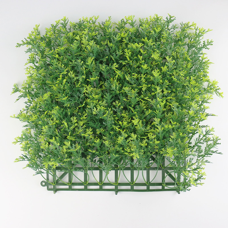 Green Artificial Grass Wall For Supermarket Office Decoration