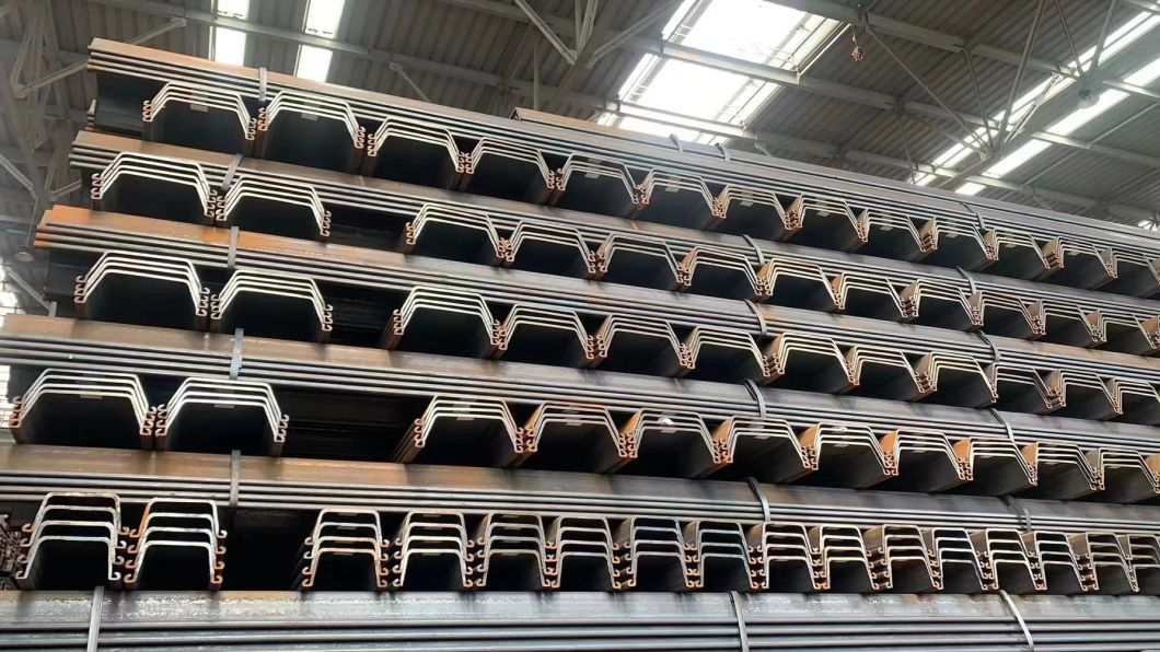 Hot Rolled Steel Sheet Pile Steel of Type 2 Steel Sheet Pile Type 3 U-Shaped Steel Sheet Pile with Factory Stock