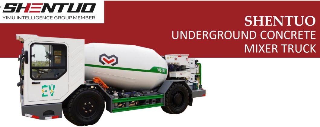 Carbon Free Emission Underground Coal Mining Wl4bj Concrete Mixer Battery Truck