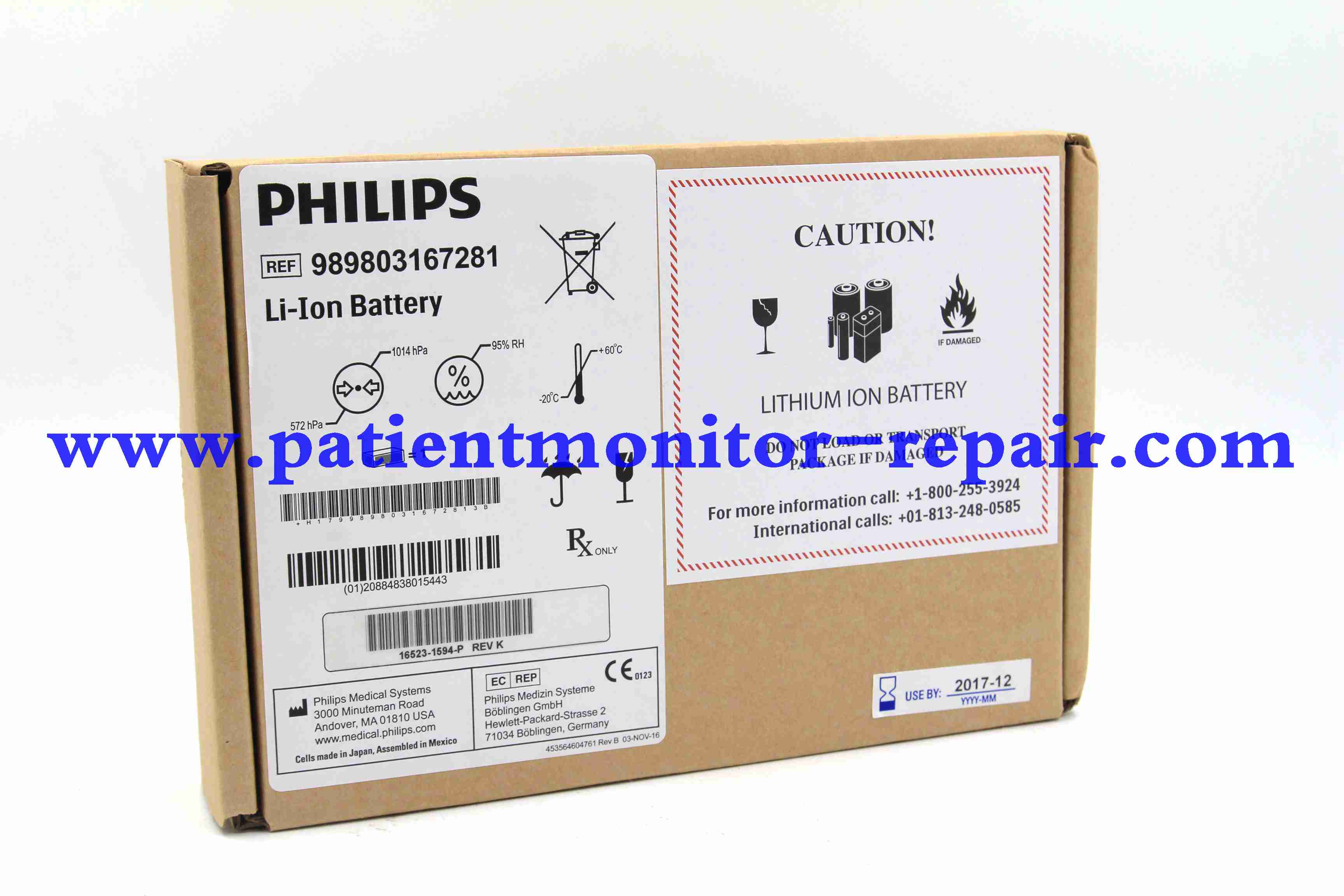  REF 989803167281 HR XL+ defibrillator battery 