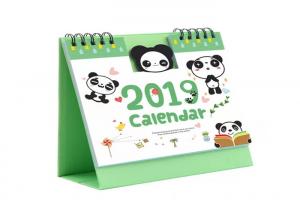 China Paper Unique Standing Bulk Desk Wall Calendar Print With Loop Binding on sale 