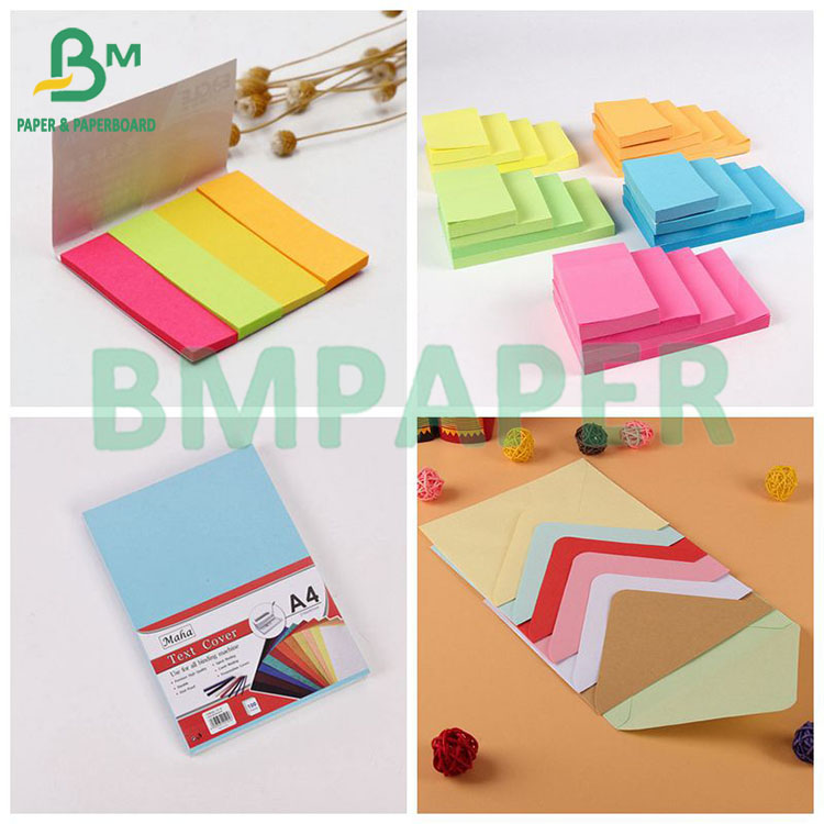 Uncoated Woodfree Paper Virgin Wood Pulp For Colored Sticky Notes