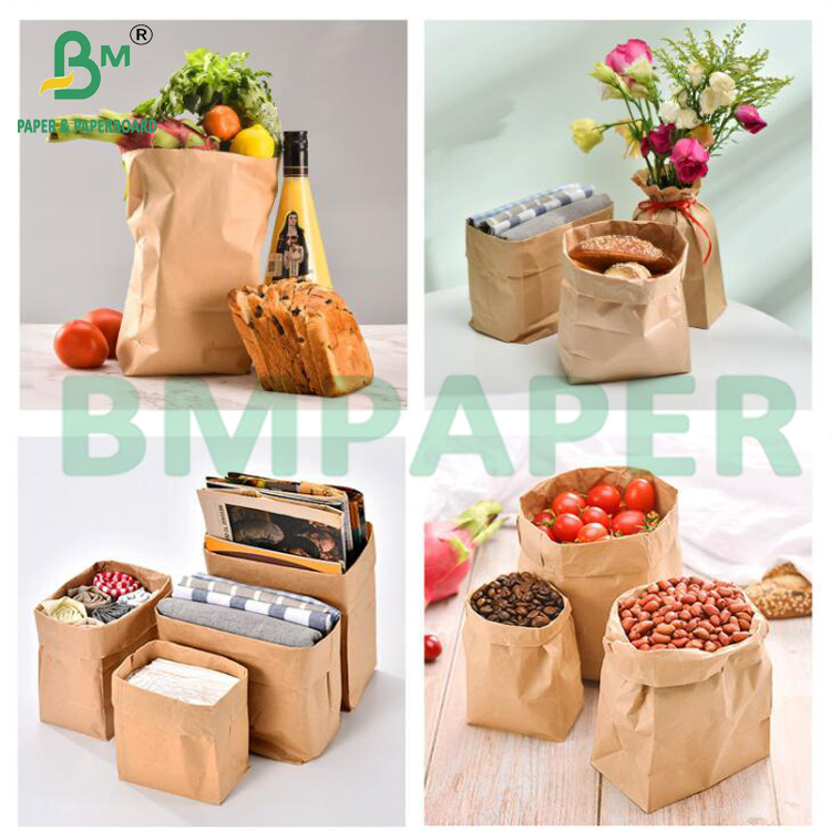 40-80gsm Food Grade Natural Kraft Bag Paper For Snack Bread Packing Bags