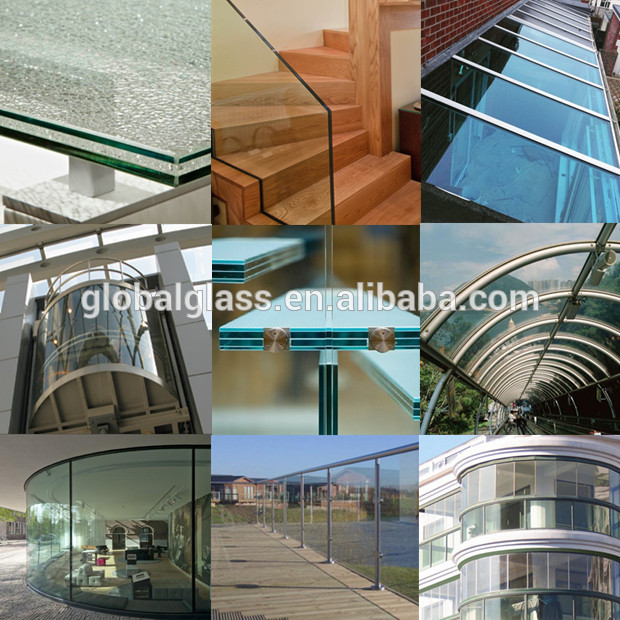 China High Quality Safety Clear laminated glass panels
