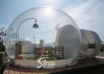 Tente de camping gonflable de bulle de station de vacances supérieure 5m claire extérieure avec le tunnel de capsule de cadre en acier pour Glamping