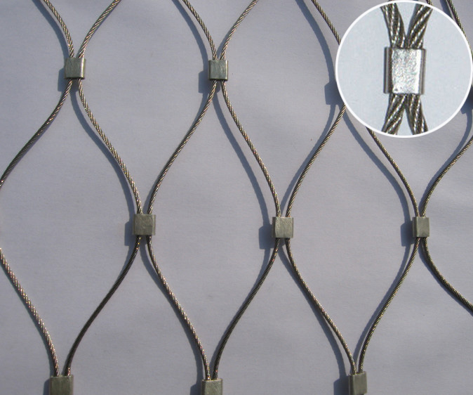 Protection Mesh 304 / 316 Stainless Steel Wire Rope Mesh Net