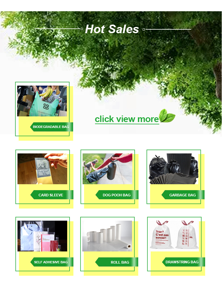 Fashion customized full biodegradable plastic garbage waste bag for kitchen